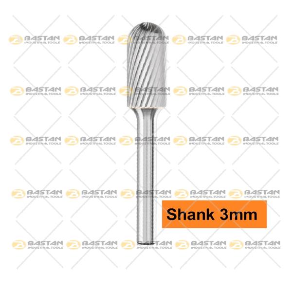 فرز فرم مدل C دنباله 3 میلیمتر Single Cut (سینگل کات) (در 2 سایز)