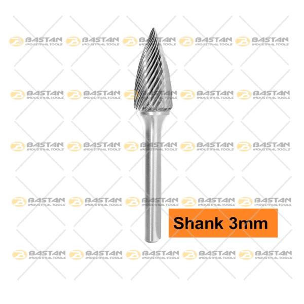 فرز فرم مدل G دنباله 3 میلیمتر Single Cut (سینگل کات) (در 2 سایز)