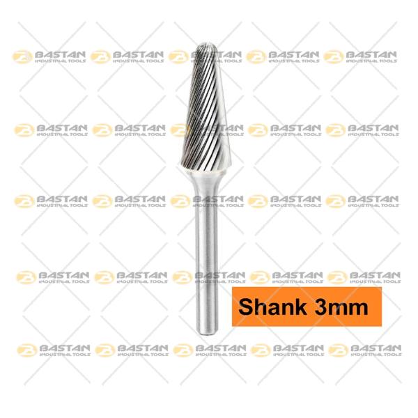 فرز فرم مدل L دنبال 3 میلیمتر Single Cut (سینگل کات) (در 2 سایز)