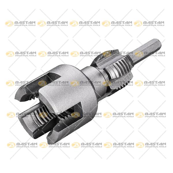 حدیده و قلاویز لوله سفید 2 در 1 (2 سایز)